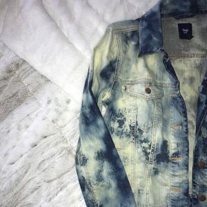 Bleached denim jacket